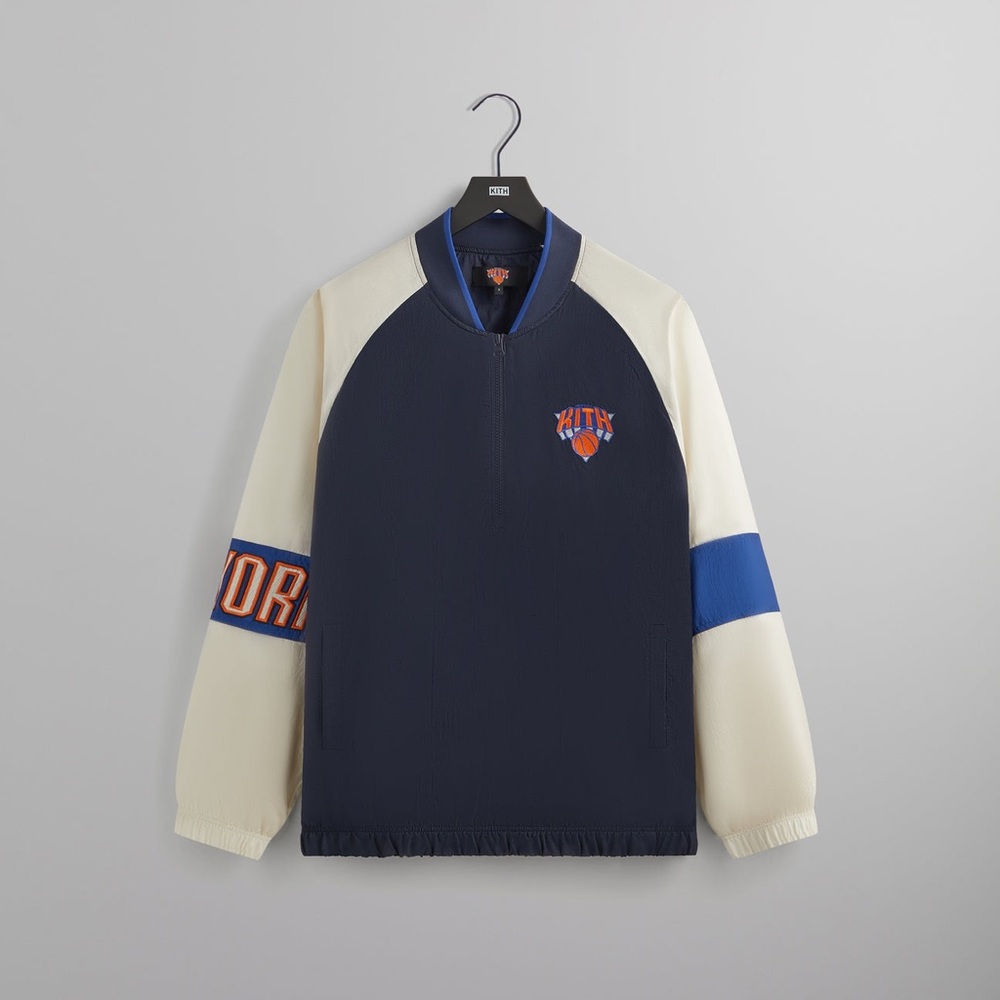 Kith for the New York Knicks Nylon Quarter Zip in Nocturnal Men’s Size XL